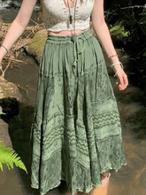 Midirock mit Fairy Vintage-Print